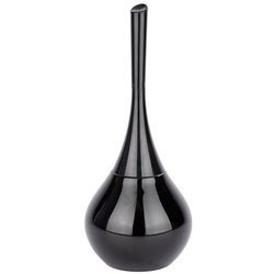 FLAKON BLACK WC-kefe tartó + WC-kefe, WENKO, fekete