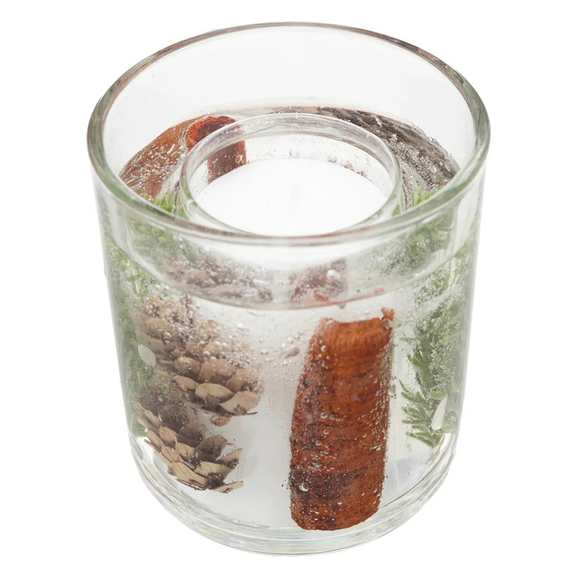 Karácsonyi mintás zselés gyertya, 90 g
