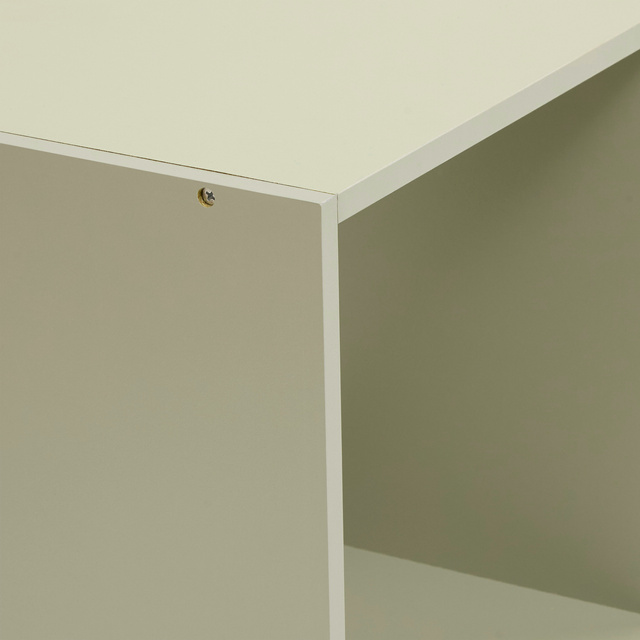 3 rekeszes polcrendszer, 34,5 × 32 × 100,5 cm, zöld