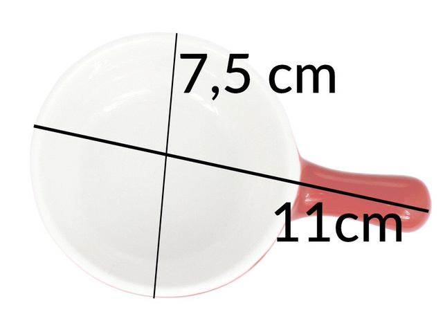 Kerámia dip tál, szószos tál, sütőedény, piros