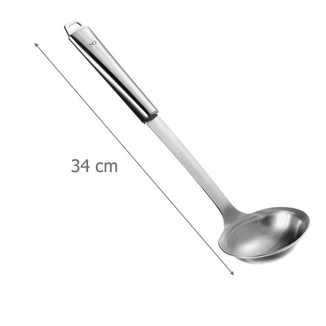Levesmerő, rozsdamentes acél, 34 cm