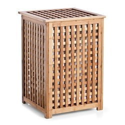 Bambusz mosókosár fedéllel - 92 liter, kivehető betét, BAMBOO ZELLER