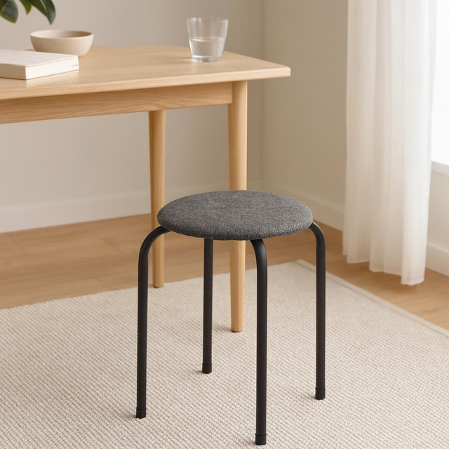 Puha üléssel ellátott zsámoly, 46 cm