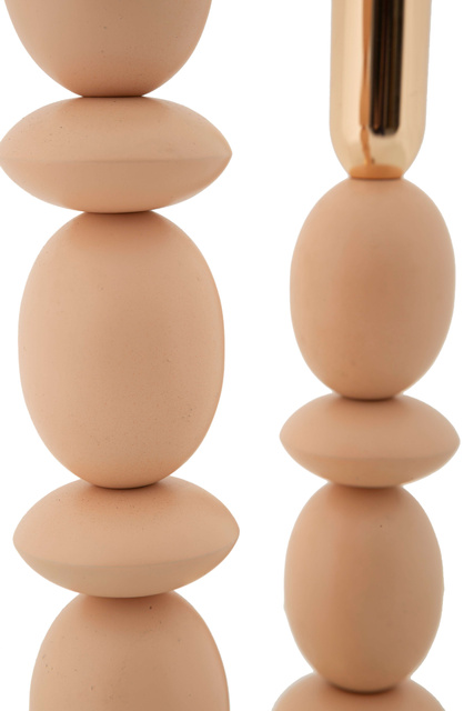 SHUTTLE 2-részes gyertyatartó-készlet modern dizájnnal, 25 cm & 33 cm magas