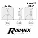 RIBIMEX turbinas permetező, permetezési terület 80m², 16 fúvóka