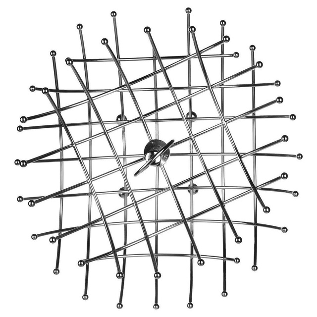 Fém gyümölcsös kosár, 40 cm, 2 szintes