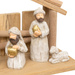 Karácsonyi jászol + 7 figura, 30 x 18 cm