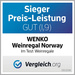 Fából készült NORWAY borállvány - 12 palack, WENKO