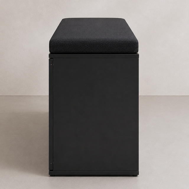 PORTA cipőtartó padkás szekrény, 103 x 30 x 46 cm, fekete