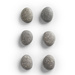 STONE jegyzetmágnesek, polyresin, 6 darab, ZELLER