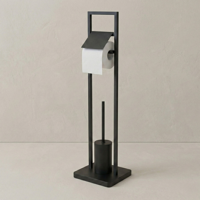 WC kefe toalettpapír tartóval ARLE, 77 cm