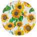 Vízálló asztalterítő kerti asztalhoz SUNFLOWER, Ø 70-86 cm