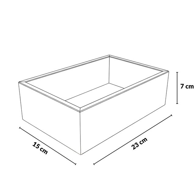 Bambusz asztali rendező, 15 x 23 x 7 cm