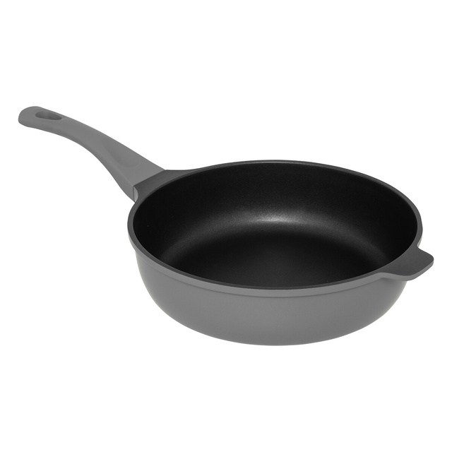 Szürke öntött alumínium mély serpenyő 28 cm