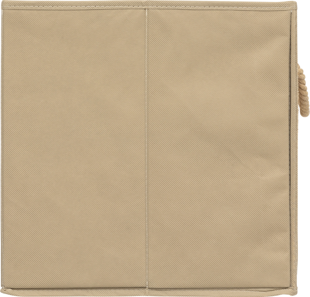 Textil tárolóedény STEMY, fogantyúval, 31 x 31 x 31 cm, bézs