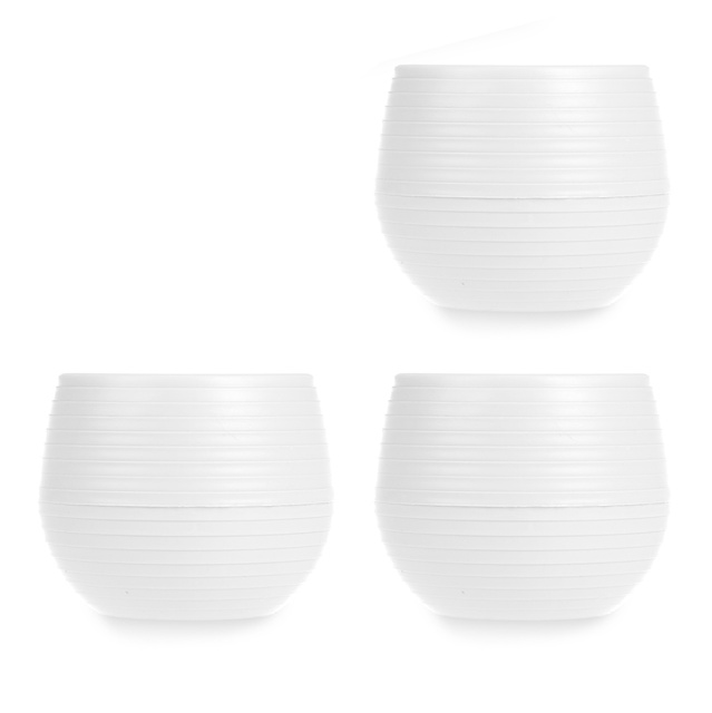 Öntözőcserép, műanyag, 3 darab, Ø 10 cm