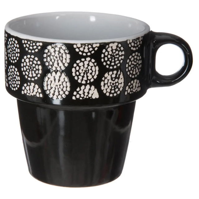 6 darab porcelán bögre állványon, kávés bögre, bögre készlet, porcelán bögre állványon