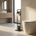 WC kefe toalettpapír tartóval ARLE, 77 cm