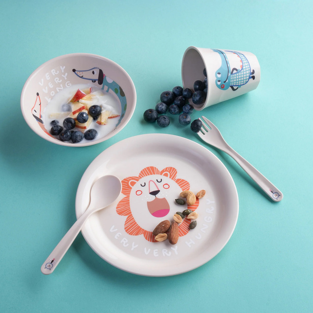 Gyermek étkészlet HOP ON AT HOME, 4 darabos, KOZIOL