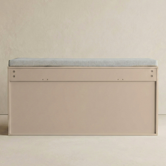 GRADIA cipőtartó ülőkével és kihúzható polcokkal, 100 x 34 x 50 cm, világosszürke